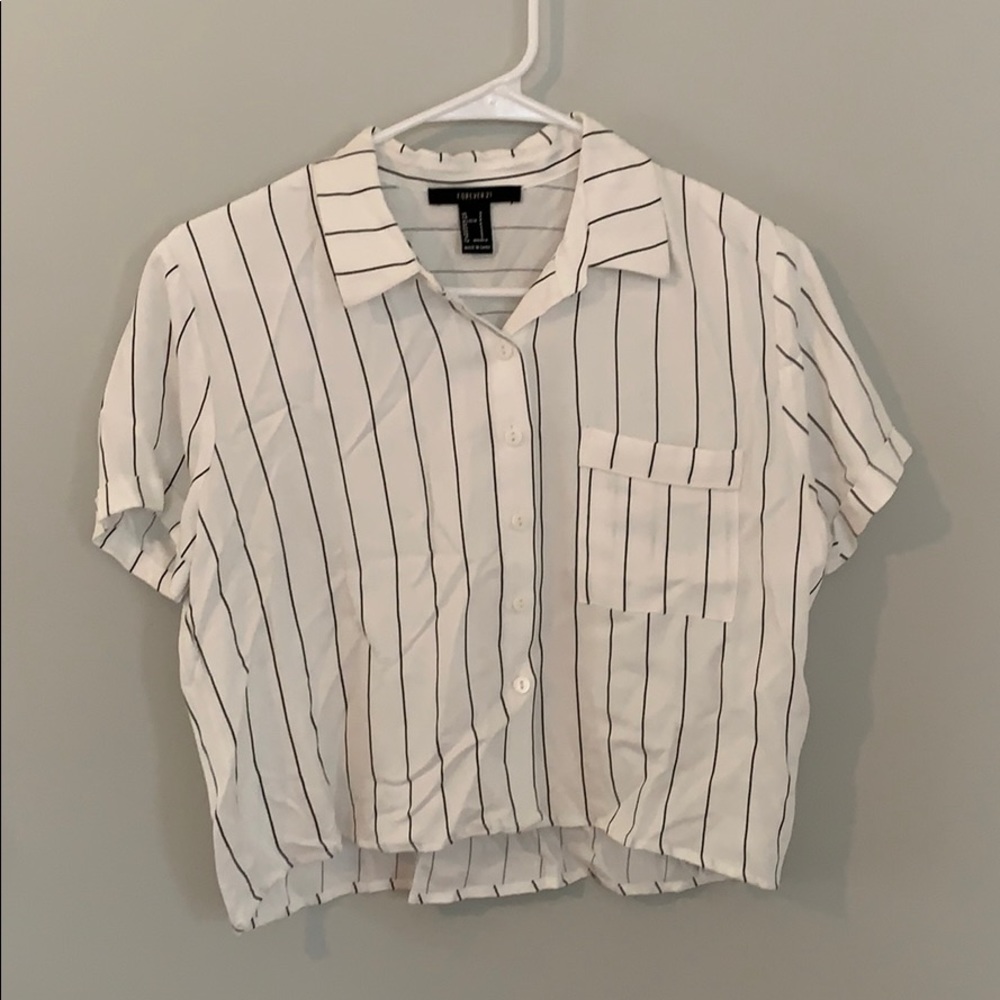 Cropped forever 21 blouse (worn once)